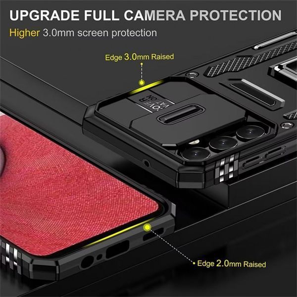 Ударостійкий чохол Camshield Army Ring для Samsung Galaxy S23 FE Black 777-05018 фото