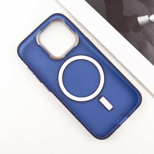Чехол TPU+PC Lily with MagSafe для Apple iPhone 13 Pro Max (6.7") Deep Navy 214-03612 фото