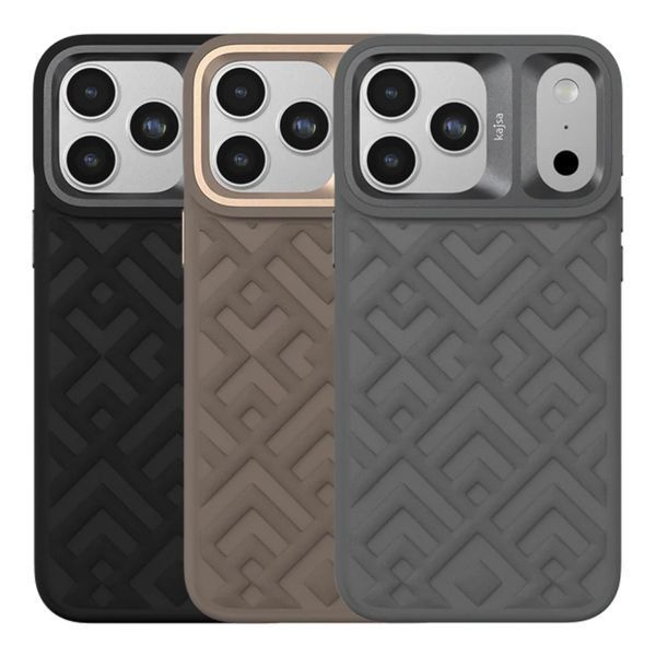 Чохол Kajsa Briquette Collection Rhombus with MagSafe для iPhone 17 Pro Max Black B-Ring 2020000509356 фото