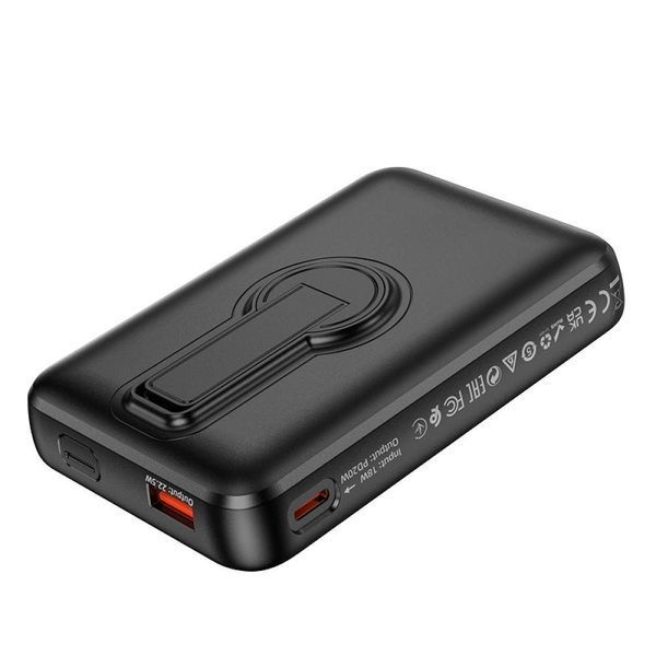 Power Bank Borofone BJ47 Quick PD20W magnetic wireless fast charging 10000mAh Чорний 656-01414 фото