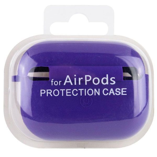 Силиконовый футляр с микрофиброй для наушников Airpods Pro 3 Ultra Violet 656-08103 фото