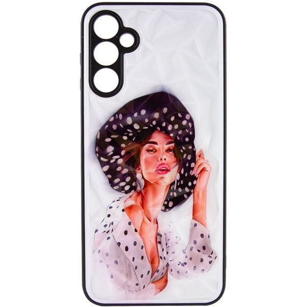 TPU+PC чохол Prisma Ladies для Samsung Galaxy A04s Girl in a hat 777-07233 фото