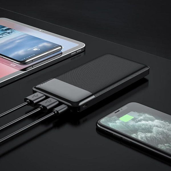 Внешний аккумулятор HOCO J72 Easy travel power bank(10000mAh) Black 656-01171 фото