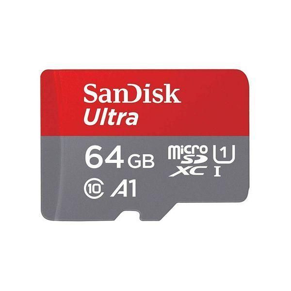 Карта памяти microSDXC (UHS-1) SanDisk Ultra 64Gb class 10 A1 (140Mb/s) (adapter SD) SDSQUAB-064G-GN6MA фото
