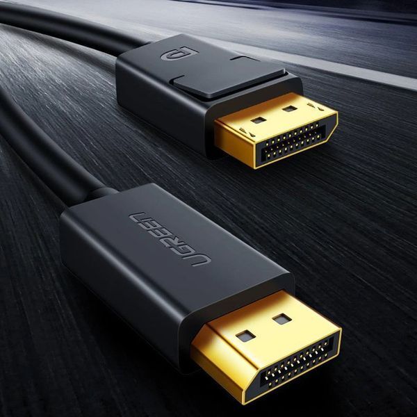 Кабель UGREEN DP Male to Male Cable 1m (Black) UGR-10244 фото