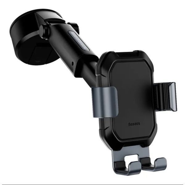 Автотримач для телефона Baseus Tank gravity car mount holder with suction base Tarnish Black SUYL-TK01 фото