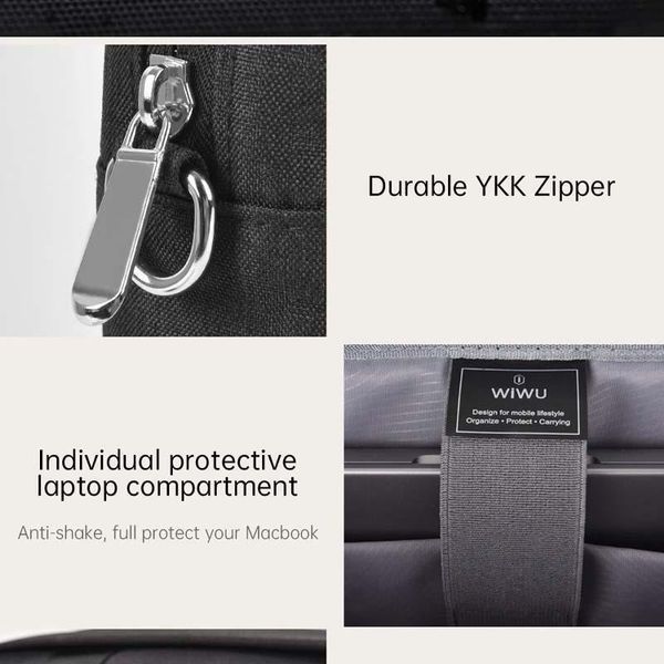 Сумка для ноутбуку WIWU Minimalist Laptop II 15.6" Black 656-03675 фото