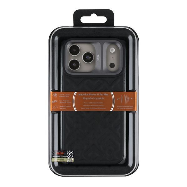 Чохол Kajsa Briquette Collection Rhombus with MagSafe для iPhone 17 Pro Max Black B-Ring 2020000509356 фото
