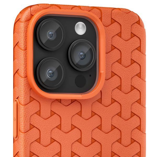 Чохол TPU Weaving для iPhone 16 Pro Max (6.9") Orange 555-00318 фото