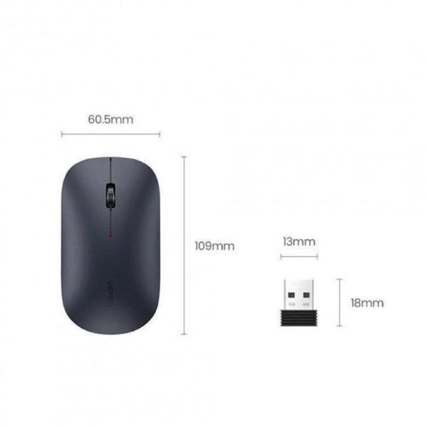 Манипулятор мыши UGREEN MU001 Portable Wireless Mouse (Black) 656-03231 фото