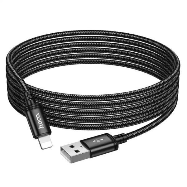 Кабель HOCO X91 Radiance charging data cable for iP(L=3M) Black 6931474788702 фото