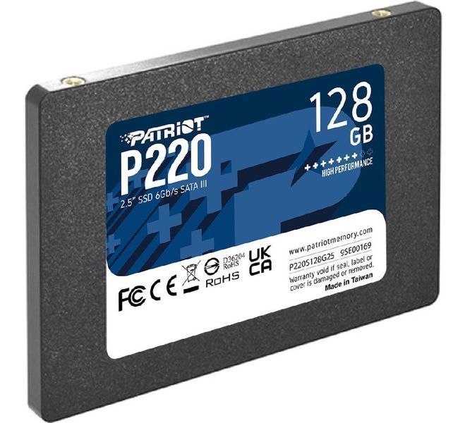 Накопичувач SSD Patriot P220 128GB 2.5" 7mm SATAIII P220S128G25 фото
