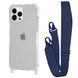 Чехол WAVE Clear Case With Strap для Iphone 15 Pro Midnight Blue 208-05301 фото 1