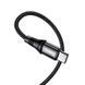 Кабель HOCO X50 Type-C to Type-C Exquisito 100W charging data cable(L=2M) Black 6931474734402 фото 3
