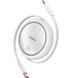 Кабель Baseus Free2Draw Mini Retractable Charging Cable Type-C to Type-C 100W 1m Moon White P10364500211-00 фото 1