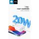 Комплект быстрой зарядки для iPhone WUW T74 Type-C to Lightning PD20W Белый 209-00264 фото 7