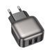 Сетевое зарядное устройство BOROFONE BAS51A Absolute dual-port charger Black 6941991116100 фото 3