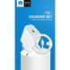 Комплект быстрой зарядки для iPhone WUW T74 Type-C to Lightning PD20W Белый 209-00264 фото 2