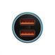 АЗП Baseus Golden Contactor Max Dual 60W USB + USB Blue CGJM000003 фото 6