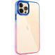 Чохол TPU+PC Fresh sip series для Apple iPhone 12 Pro / 12 (6.1") Рожевий / Синій 777-06734 фото 1