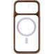Чехол TPU+PC GETMAN Moon Clear with MagSafe для Apple iPhone 15 (6.1") Brown 656-08429 фото 3