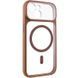 Чехол TPU+PC GETMAN Moon Clear with MagSafe для Apple iPhone 15 (6.1") Brown 656-08429 фото 1