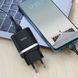 Мережевий зарядний пристрій HOCO C12Q Smart QC3.0 charger set(Type-C) 18W Black 656-01356 фото 3