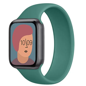 Силиконовый монобраслет для Apple Watch 42/44/45/49 mm 150 mm Зеленый 212-00306 фото