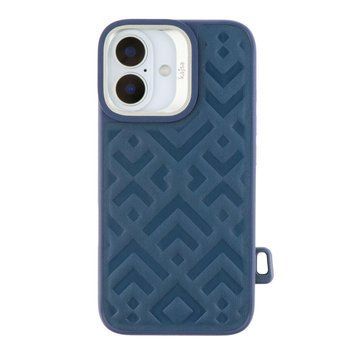 Чохол Kajsa Briquette Collection Rhombus with MagSafe для iPhone 16 Blue 757-00027 фото