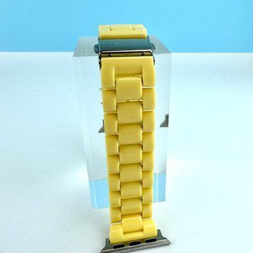 Ремінець Ceramic with stainless steel для Apple Watch 42/44/45/49 Жовтий 212-00800 фото
