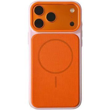 Чехол TPU TechWoven Hybrid with MagSafe для Apple iPhone 17 Pro Max (6.9") Pink / Orange 214-04708 фото