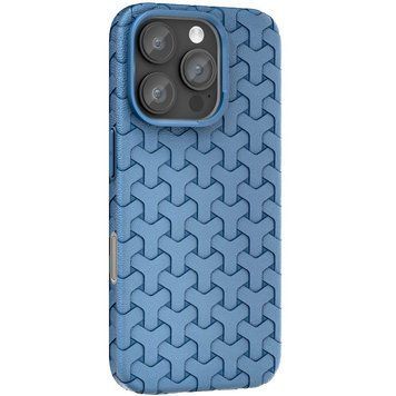 Чехол TPU Weaving для iPhone 16 Pro Max (6.9") Blue 555-00319 фото
