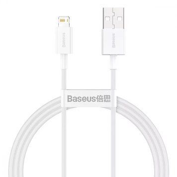 Кабель Baseus Superior Series Fast Charging Lightning 2.4A (1m) Black White 209-00238 фото