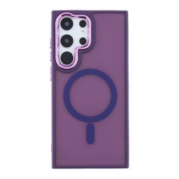 Чехол TPU+PC Space Magnetic Color with Magsafe для Samsung Galaxy S23 Ultra 5G (S918) Dark Purple 214-02174 фото