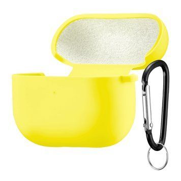Силиконовый чехол 2,5mm с микрофиброй для AirPods Pro Shiny Yellow 203-00190 фото