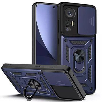 Ударопрочный чехол Camshield Serge Ring для Xiaomi 12T / 12T Pro Blue 777-04555 фото