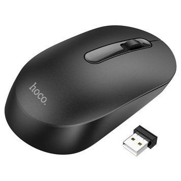Манипулятор мышь HOCO GM14 Platinum 2.4G business wireless mouse Black 6931474757869 фото