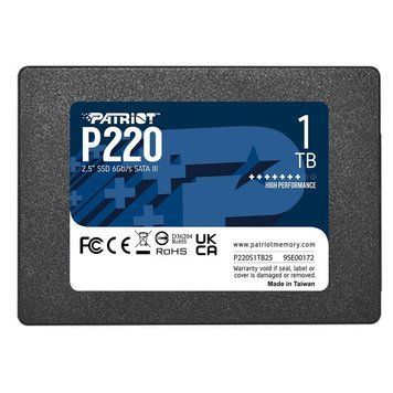 Накопитель SSD Patriot P220 1TB 2.5" 7mm SATAIII P220S1TB25 фото