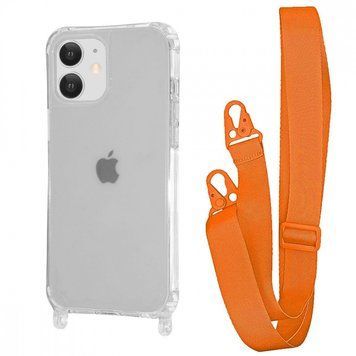 Чохол WAVE Clear Case With Strap для Iphone 11 Orange 208-05202 фото