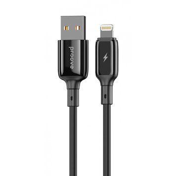 Кабель Proove Flex Metal USB to Lightning 2.4A (1m) black 656-02578 фото