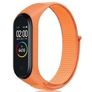 Ремешок Nylon для Xiaomi Mi Band 3/4/5/6/7 Оранжевый 212-01211 фото