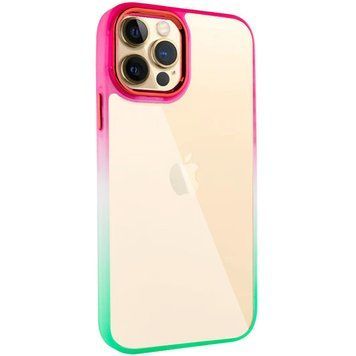 Чехол TPU+PC Fresh sip series для Apple iPhone 12 Pro / 12 (6.1") Салатовый / Розовый 777-06735 фото