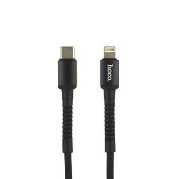 Кабель USB Hoco X71 Especial Type-C to Lightning PD 20W 3A 1m Чорний 209-00342 фото