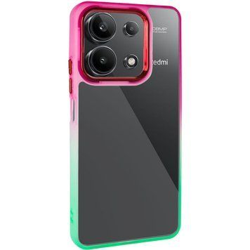 Чехол TPU+PC Fresh sip series для Xiaomi Redmi Note 13 4G Салатовый / Розовый 777-06635 фото