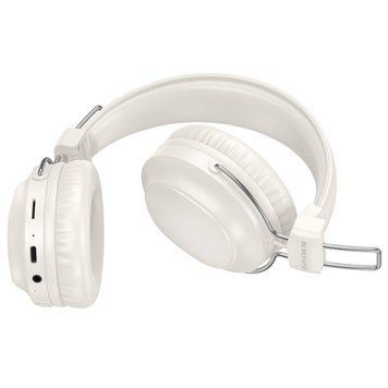 Беспроводные накладные наушники BOROFONE BO33 Melody BT headphones Milky White 656-03798 фото