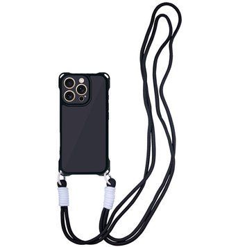 Чехол с шнурком TPU CrossBody with straps для iPhone 16 Pro (6.3") Black 555-00438 фото