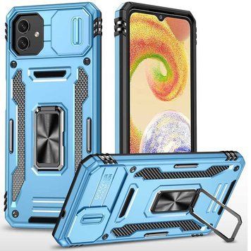 Ударостійкий чохол Camshield Army Ring для Samsung Galaxy A05 Light Blue 777-05019 фото