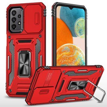 Ударопрочный чехол Camshield Army Ring для Samsung Galaxy A13 4G / A04s Red 777-05119 фото