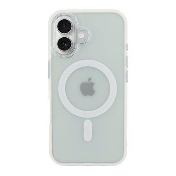 Чехол TPU+PC Goldencis Matte with MagSafe для iPhone 16 Plus White 214-03413 фото