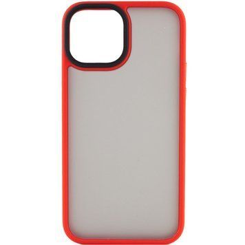 TPU+PC чехол Metal Buttons для Apple iPhone 13 (6.1") Красный 777-08311 фото